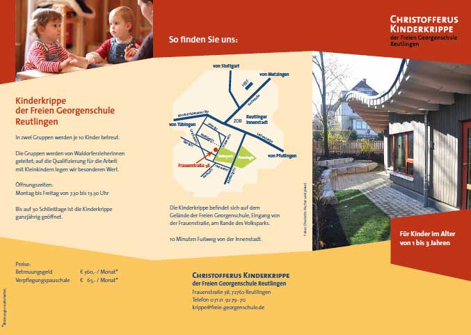Faltblatt der Christofferus Kinderkrippe als PDF
